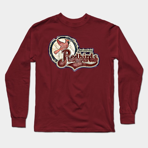 Springfield Redbirds Baseball Long Sleeve T-Shirt by Kitta’s Shop